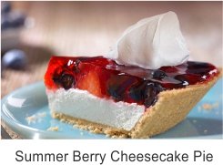 Summer Berry Cheesecake Pie