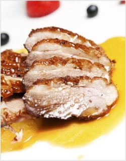 Juicy sliced Crispy Roast Duck
