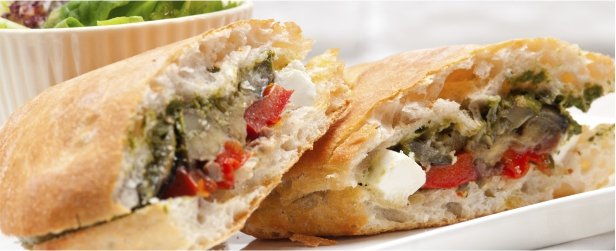 Super Sandwiches for Game Day-Vegetable & Feta-link