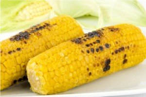 Creamy Corn & Ham Chowder-grilled corn on the cob