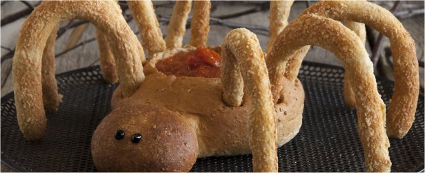 Tricky Treat from Rhodes Bake-N-Serv-spider bowl