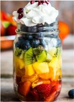 Mason Jar Salads-fruit salad