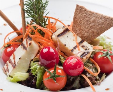 Grilled Halloumi Salad-recipe