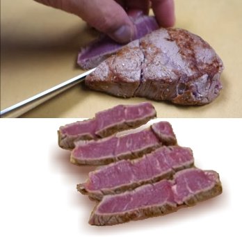beef nigiri slices
