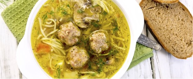 Meatball Soup with Noodles