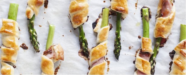 Prosciutto & Pastry Wrapped Asparagus