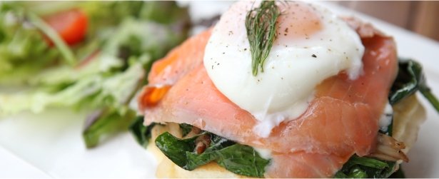 Blini with Smoked Salmon & Poached Egg-link
